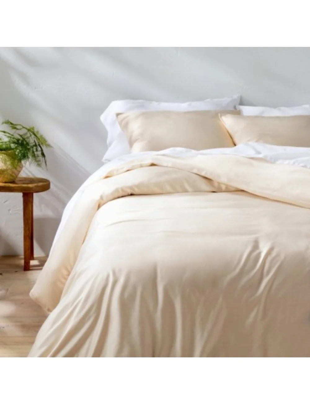 Casaluna Full Queen Luxury Rayon Bamboo Duvet Set Natural Cooling